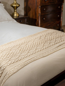 Moriarty Clan Aran Bed Runner