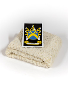 Lynch Clan Aran Baby Blanket