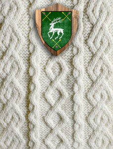 Hennessy Clan Aran Throw 3 Hennessy Clan Aran Throw