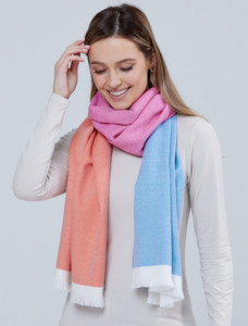 Giant Merino Scarf -Multi Stripe