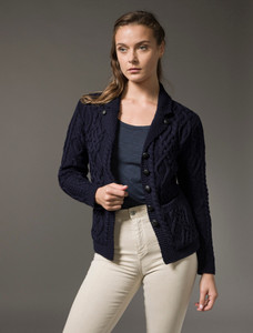 Revere Button Collar Aran Cardiganâââ 10 Revere Button Collar Aran Cardiganâââ