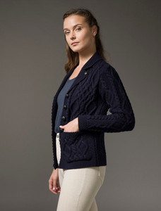 Revere Button Collar Aran Cardiganâââ 11 Revere Button Collar Aran Cardiganâââ