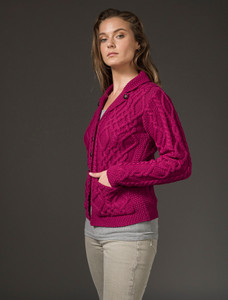 Revere Button Collar Aran Cardiganâââ 14 Revere Button Collar Aran Cardiganâââ