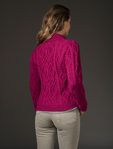 Revere Button Collar Aran Cardiganâââ 16 Revere Button Collar Aran Cardiganâââ