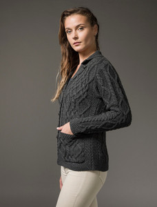 Revere Button Collar Aran Cardiganâââ 18 Revere Button Collar Aran Cardiganâââ