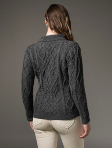 Revere Button Collar Aran Cardiganâââ 19 Revere Button Collar Aran Cardiganâââ