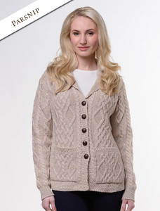 Revere Button Collar Aran Cardiganâââ 23 Revere Button Collar Aran Cardiganâââ
