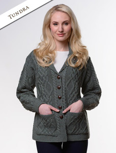 Revere Button Collar Aran Cardiganâââ 24 Revere Button Collar Aran Cardiganâââ