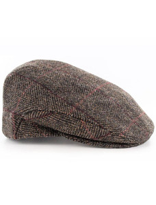 Trinity Tweed Flat Cap - Brown with Red 2 Trinity Tweed Flat Cap - Brown with Red