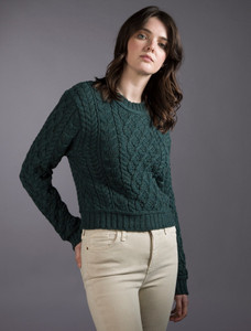 âLadiâes Croppâeââd Aran Sweater 12 âLadiâes Croppâeââd Aran Sweater