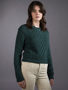 âLadiâes Croppâeââd Aran Sweater 13 âLadiâes Croppâeââd Aran Sweater