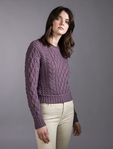 âLadiâes Croppâeââd Aran Sweater 19 âLadiâes Croppâeââd Aran Sweater