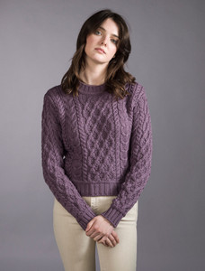 âLadiâes Croppâeââd Aran Sweater 20 âLadiâes Croppâeââd Aran Sweater