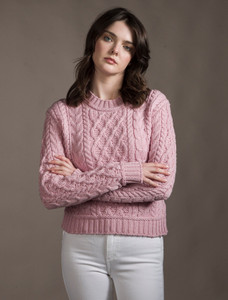 âLadiâes Croppâeââd Aran Sweater 24 âLadiâes Croppâeââd Aran Sweater