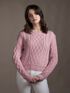 âLadiâes Croppâeââd Aran Sweater 25 âLadiâes Croppâeââd Aran Sweater