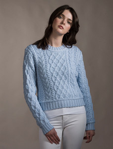 âLadiâes Croppâeââd Aran Sweater 27 âLadiâes Croppâeââd Aran Sweater