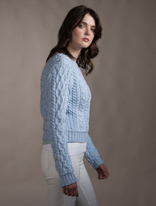 âLadiâes Croppâeââd Aran Sweater 28 âLadiâes Croppâeââd Aran Sweater