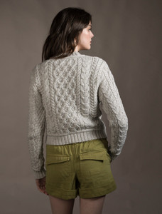 âLadiâes Croppâeââd Aran Sweater 32 âLadiâes Croppâeââd Aran Sweater