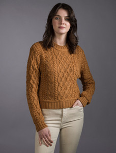 âLadiâes Croppâeââd Aran Sweater 36 âLadiâes Croppâeââd Aran Sweater
