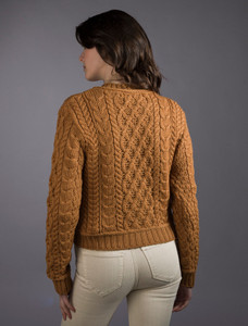âLadiâes Croppâeââd Aran Sweater 37 âLadiâes Croppâeââd Aran Sweater