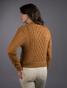 âLadiâes Croppâeââd Aran Sweater 42 âLadiâes Croppâeââd Aran Sweater