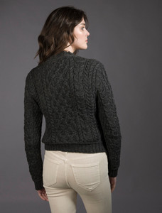 âLadiâes Croppâeââd Aran Sweater 8 âLadiâes Croppâeââd Aran Sweater
