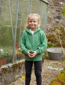 Kid's Hooded Cardigan with Pockets