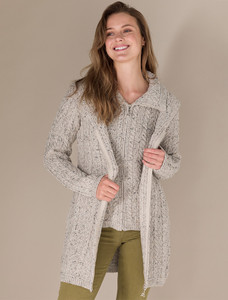 Aran Hoodedâ Double ââZip Coat 