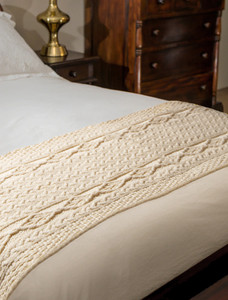 Flanagan Clan Aran Bed Runner