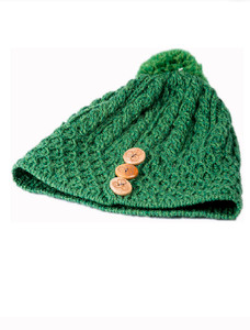 âLadieâs Merino Honeycomb Pom Pom Hat 4 âLadieâs Merino Honeycomb Pom Pom Hat