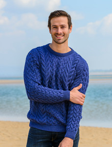 Super Soft Aran Crew Neck Sweaterâ