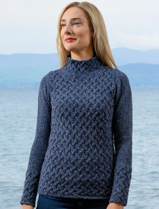 Wool Cashmere Aran Trellis Sweaterâââââ