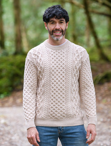 Heavyweight Merino Wool Aran Sweaterâââââââ