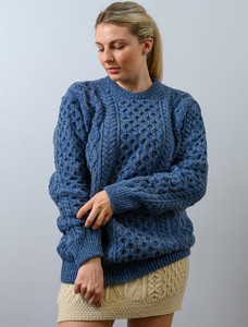 Women's Oversized Wool Cashmere Aran Sweaterââââââ