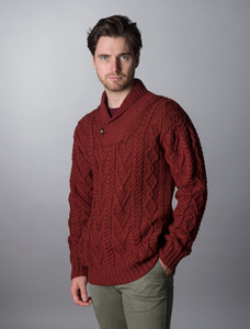 âSâhawl Collar âSwâeater - One Button Fisherman Sweater