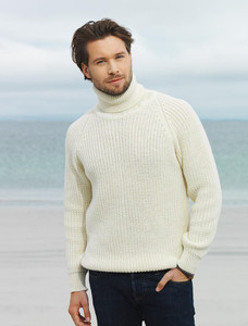 Fisherman's Merino Ribbed Turtleneck Sweaterâ
