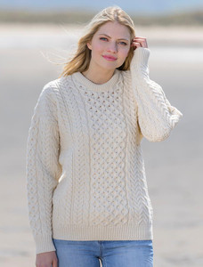 Women's Merino Aran Sweaterâ 2 Women's Merino Aran Sweaterâ