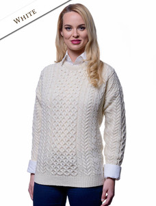Women's Merino Aran Sweaterâ 3 Women's Merino Aran Sweaterâ