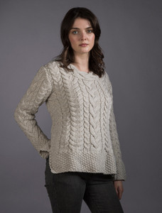 âWomen's Side Sââlit Tunic Aranâ Sweâater