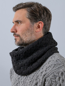 Mâen's Super Soft Arâan Infâinity Scarf-bk 1 Mâen's Super Soft Arâan Infâinity Scarf-bk