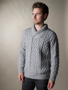 âMen's Shawl Câollar Arâan Sweater