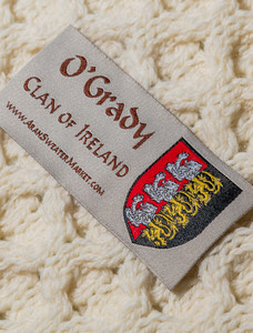 O'Grady Clan Aran Poncho 3 O'Grady Clan Aran Poncho