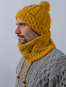 Merinâo Honeycâomb andâ Cable Pom Hat-sy