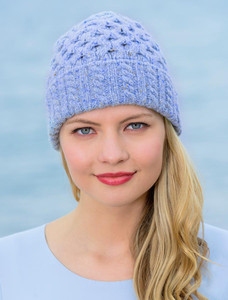 Women's Wool Cashmere Aran Honeycomb Hat 1 Women's Wool Cashmere Aran Honeycomb Hat
