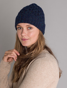 Women's Wool Cashmere Aran Honeycomb Hat 12 Women's Wool Cashmere Aran Honeycomb Hat
