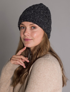 Women's Wool Cashmere Aran Honeycomb Hat 17 Women's Wool Cashmere Aran Honeycomb Hat
