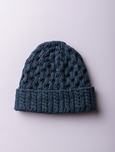 Women's Wool Cashmere Aran Honeycomb Hat 18 Women's Wool Cashmere Aran Honeycomb Hat