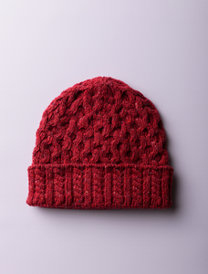 Women's Wool Cashmere Aran Honeycomb Hat 19 Women's Wool Cashmere Aran Honeycomb Hat