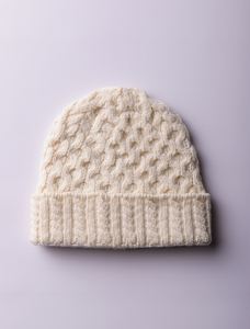 Women's Wool Cashmere Aran Honeycomb Hat 23 Women's Wool Cashmere Aran Honeycomb Hat