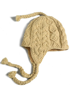Aranâ Cable Flâeece Lined Hat with Ear Flaps